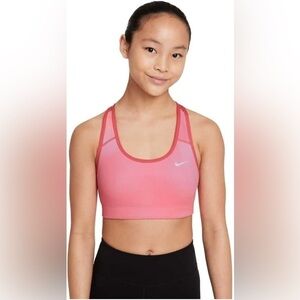 Nike | youth Reversible Sports Bra Medium Running Yoga Workout Pink